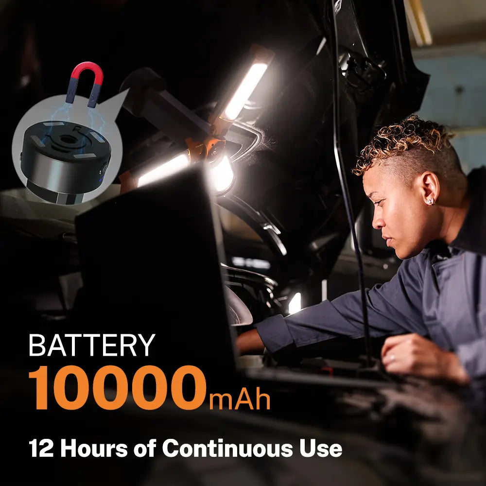 Mother's Day Gift OGERY 10000mAh Camping Light with Remote Control & Power Bank - Rechargeable 2200 Lumens Dimmable Work Light, Emergency Light & Detachable Tripod (1.75-6.5 Ft) for Outdoor, Hiking, Home & Emergency